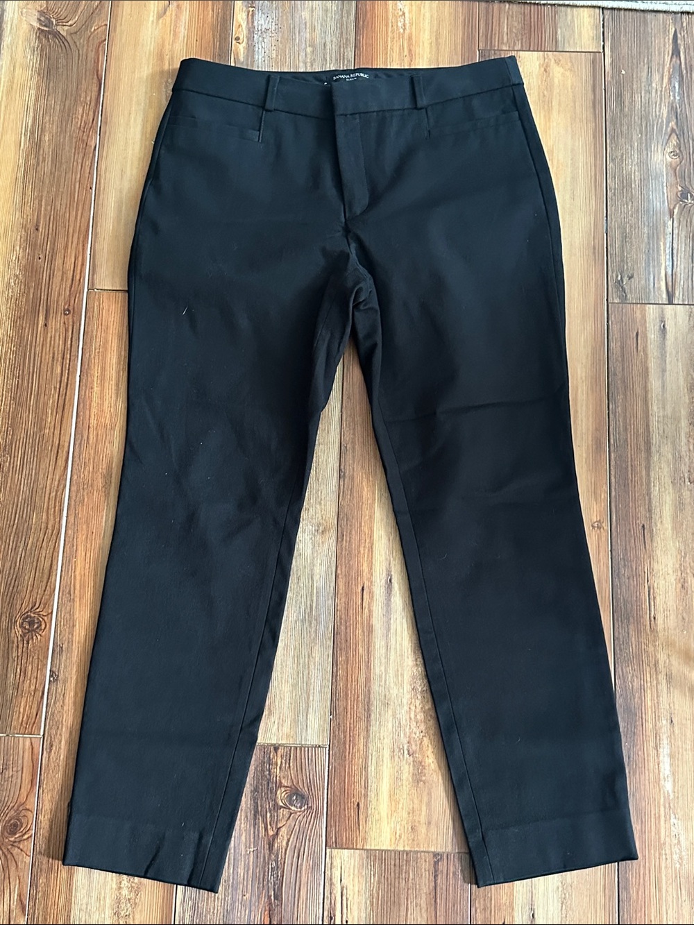 Banana Republic Sloan Women's Black Straight-Leg Dress Pants 10